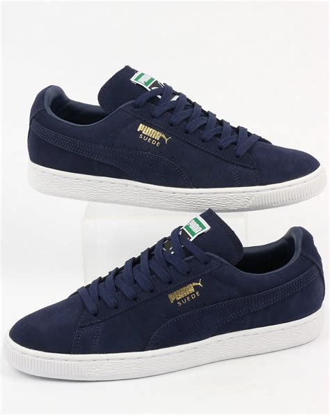 puma suede navy blue